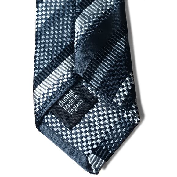 Dunhill Silk Tie Bundle 4 Luxury Designer Neckties 56 Inch Length - Picture 7 of 14